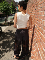 Waverly Balloon Pants in Lace Black