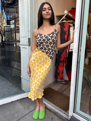 Slip Dress Happy Hibiscus in Sunbleach