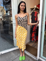 Slip Dress Happy Hibiscus in Sunbleach