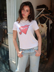 Classic Tee Mom in Vintage White