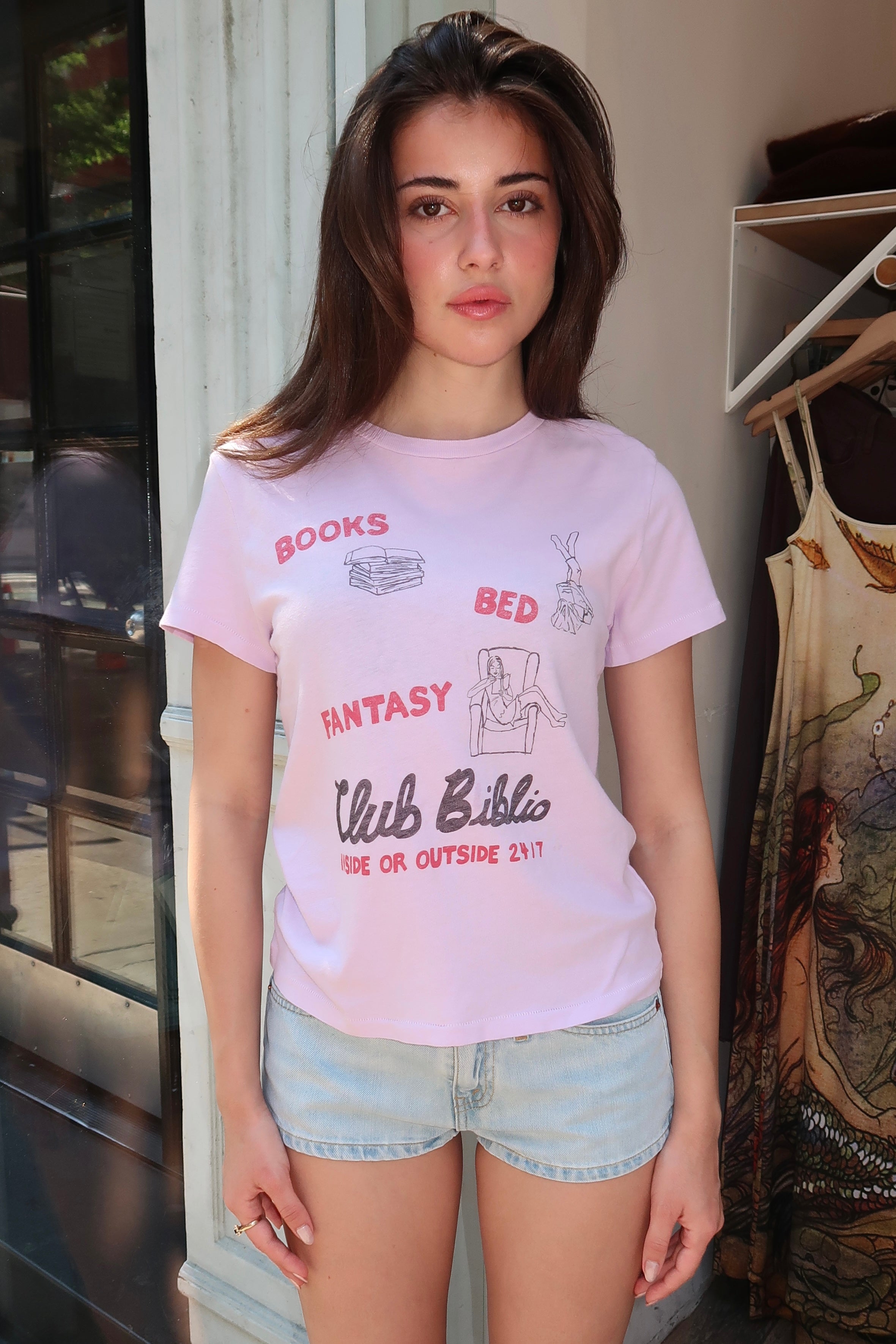 Classic Tee Club Biblio in Baby Violet