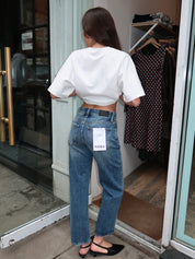 Lexi Mid Rise Bowed Straight in Artisan