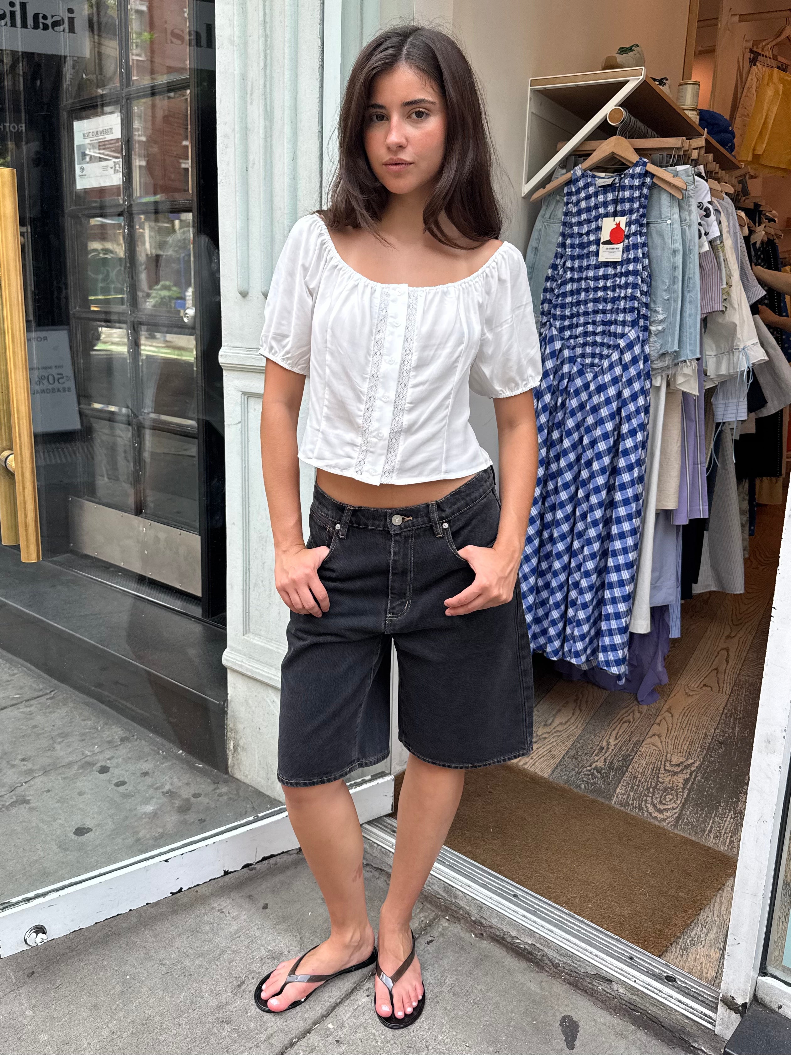 95 Jort Cara in Washed Black