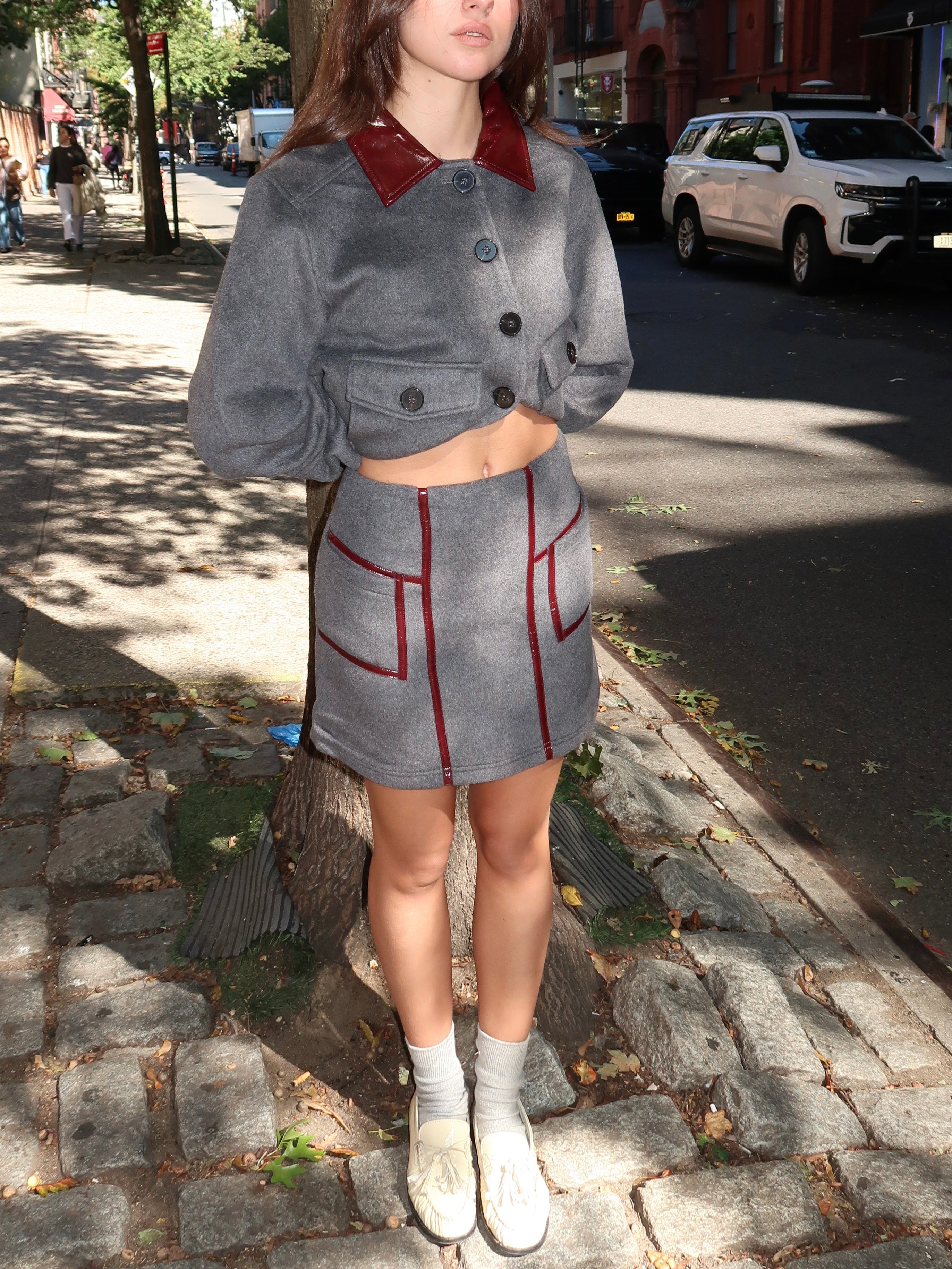 Frankie Grey Short Skirt