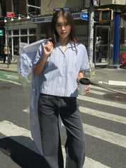 Camp Shirt in Organic Stripe