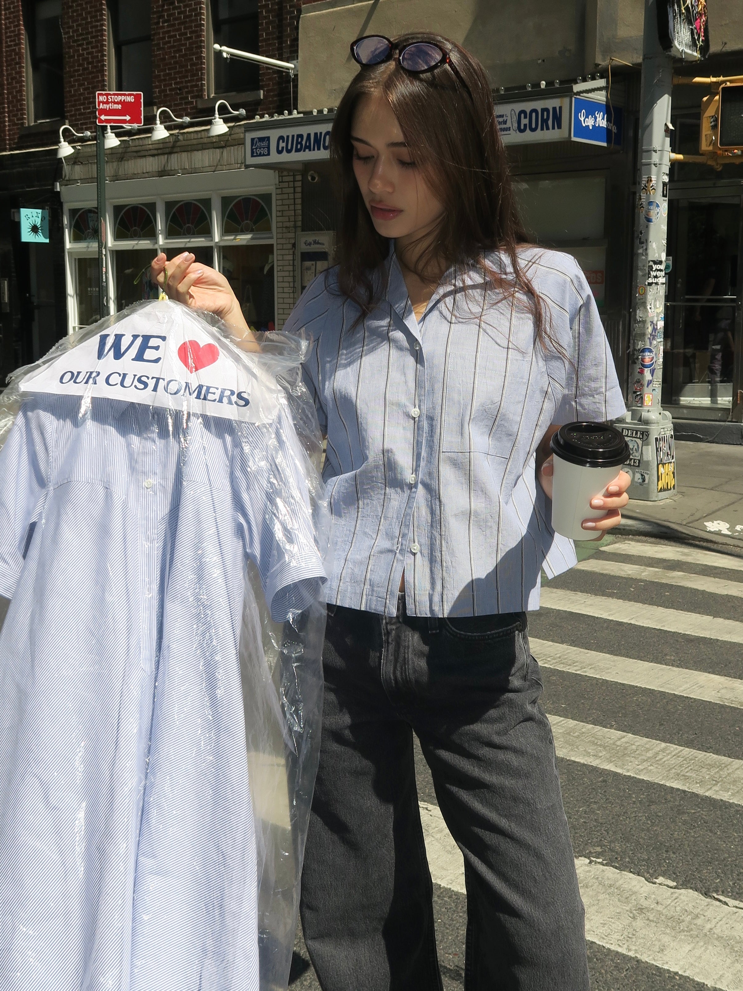 Camp Shirt in Organic Stripe