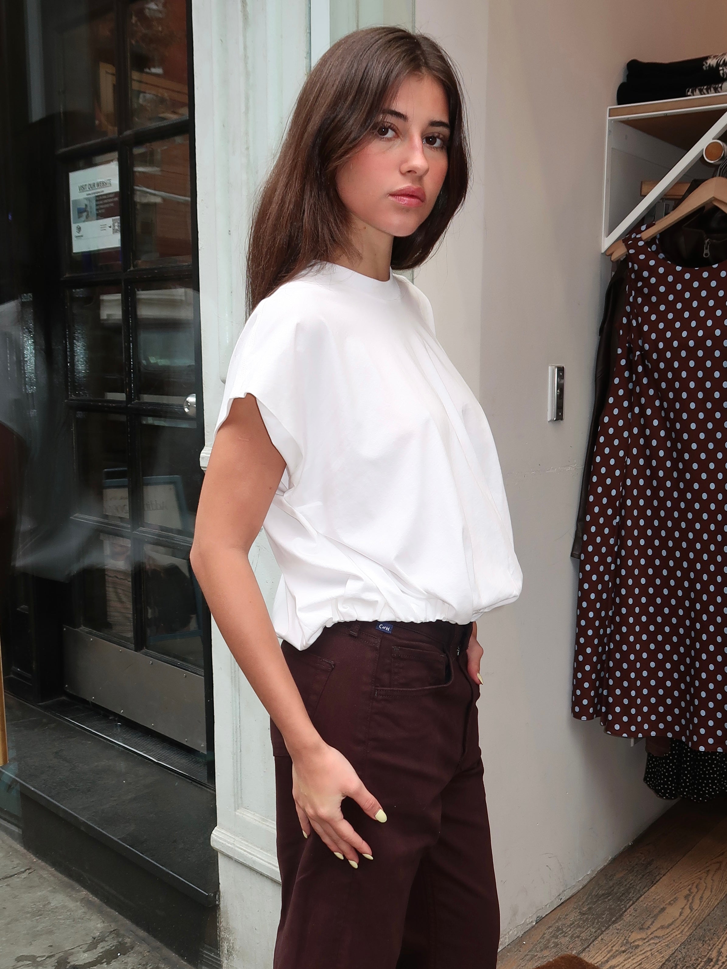 Millie Top in Le Blanc