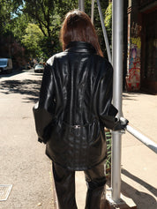 Berghain Black Long Jacket