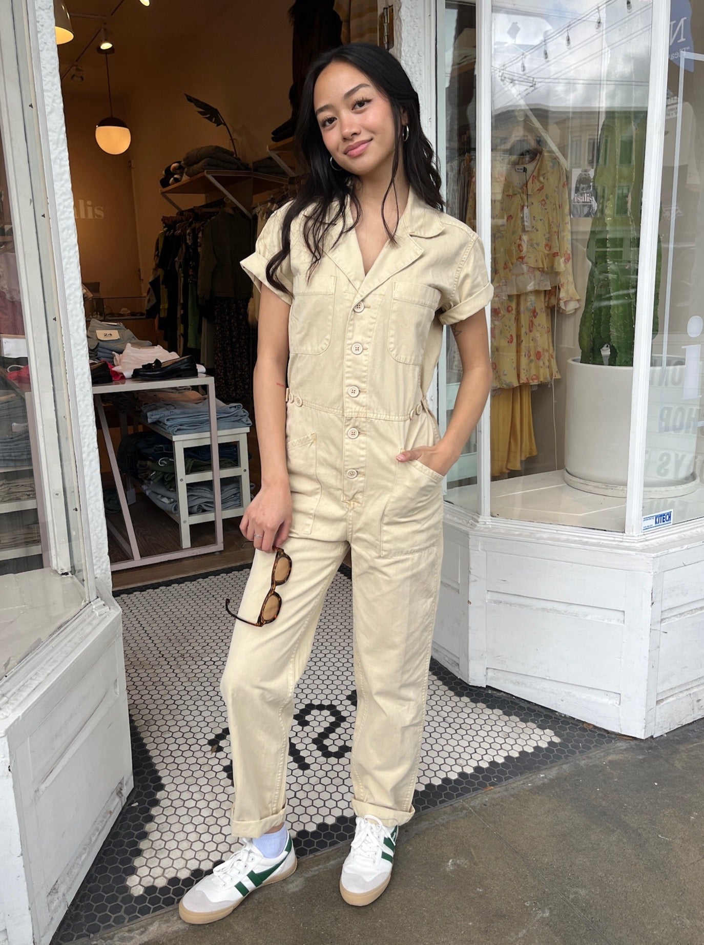 Grover Short Sleeve Field Suit in Champagne