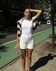 Brody Short in Vintage White