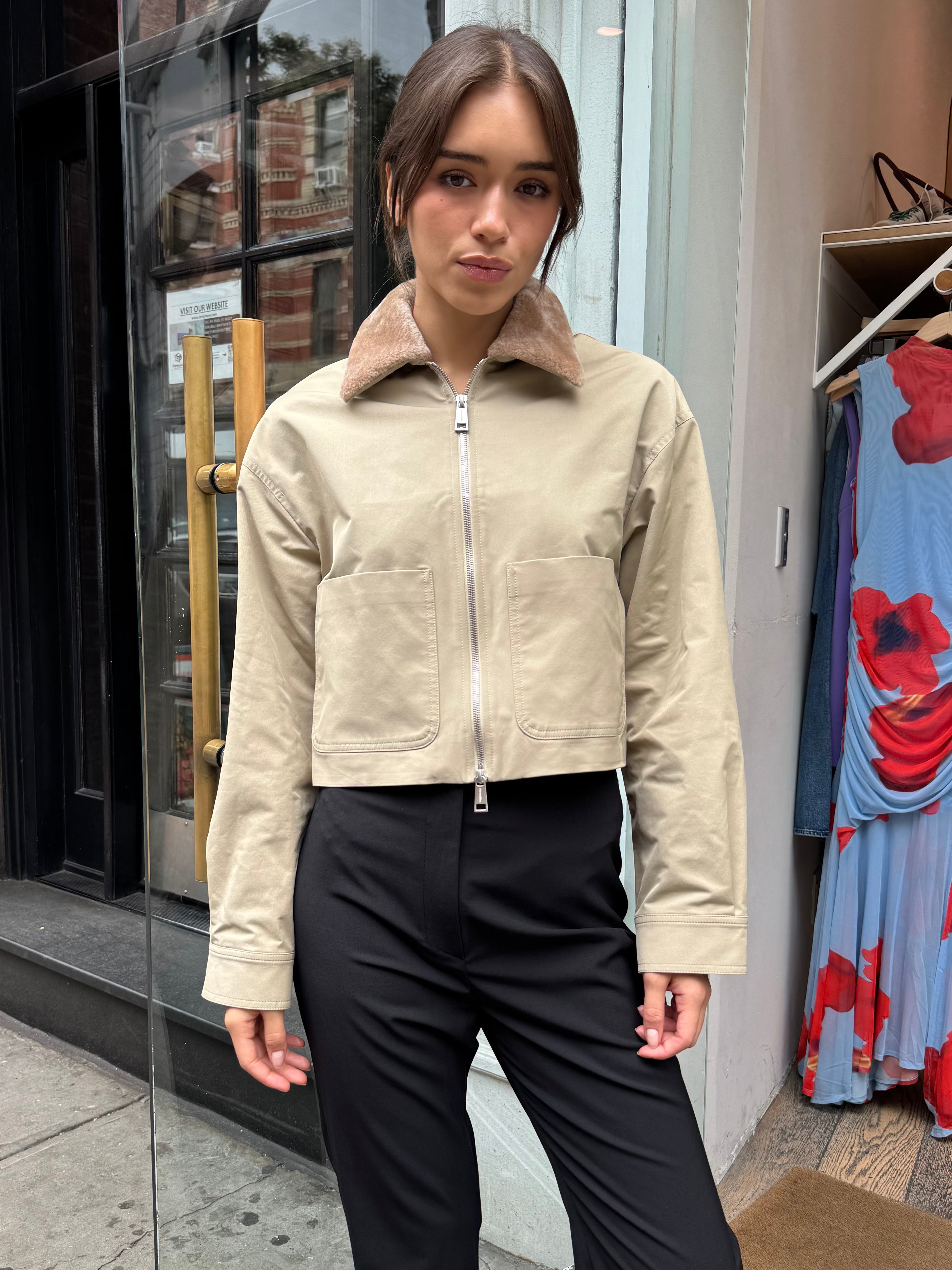 Phebe Jacket in Pebble/Beige