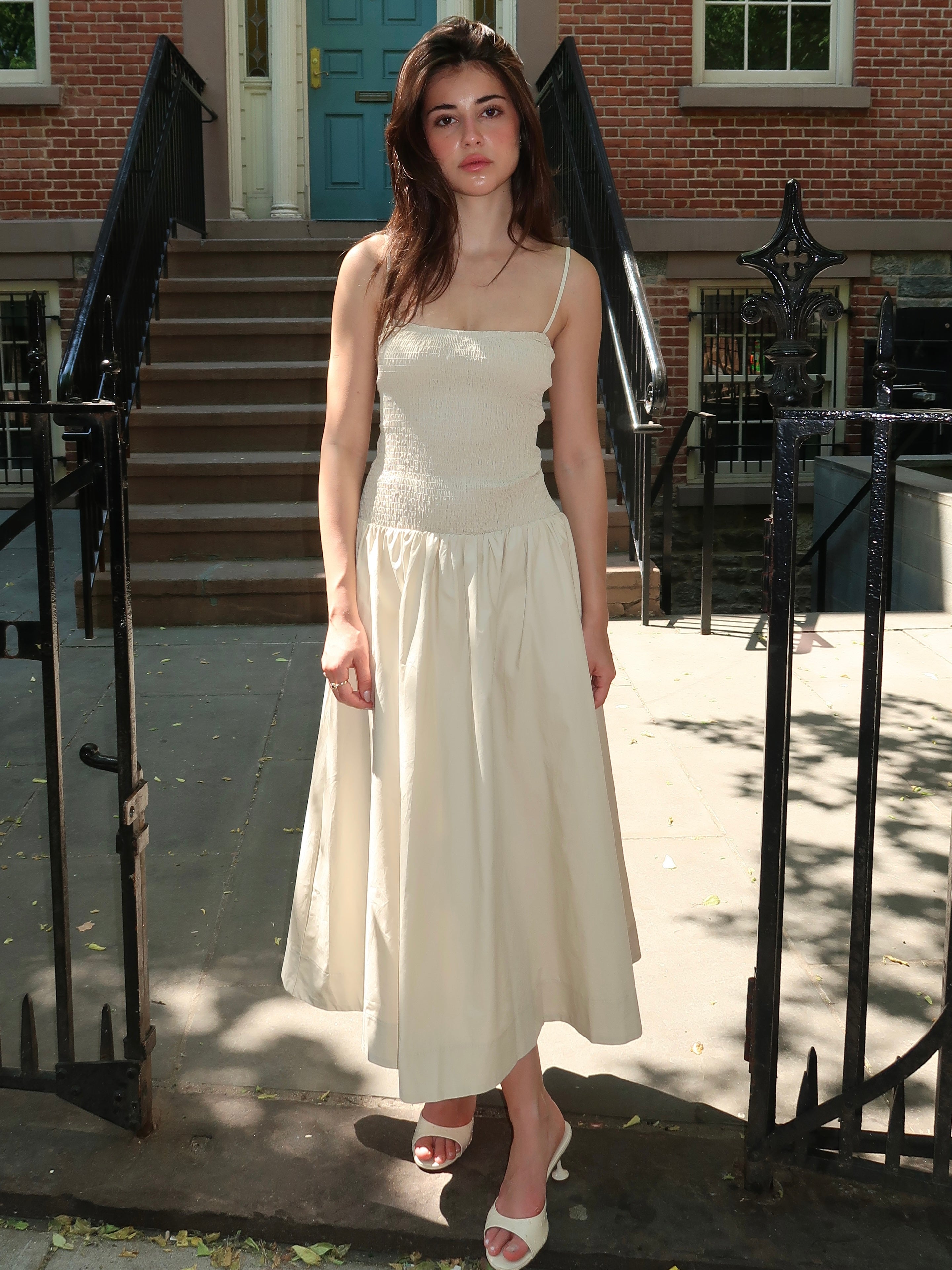 Granada Dress in Stone