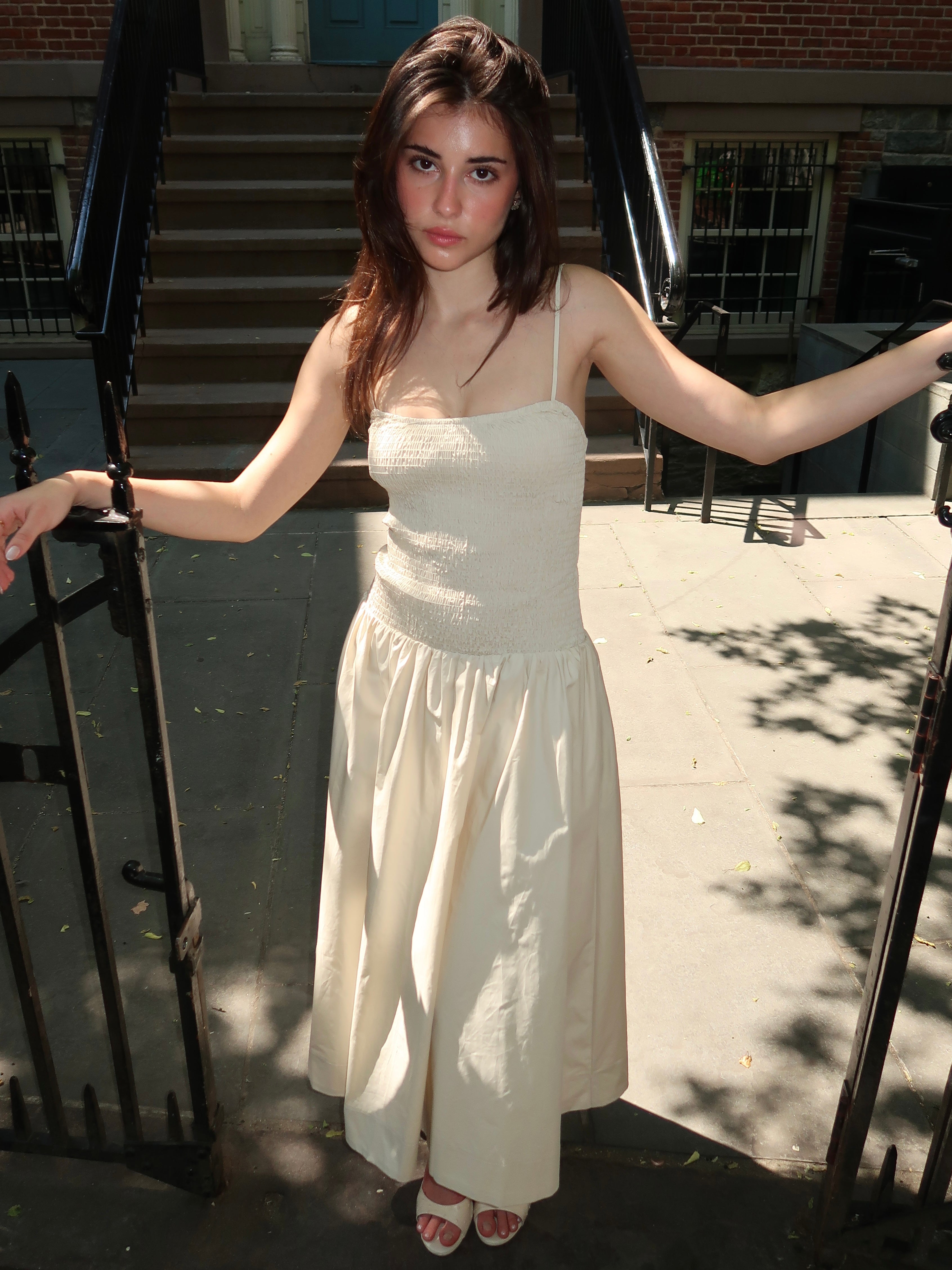 Granada Dress in Stone