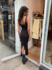 Zayla Column Dress in Black