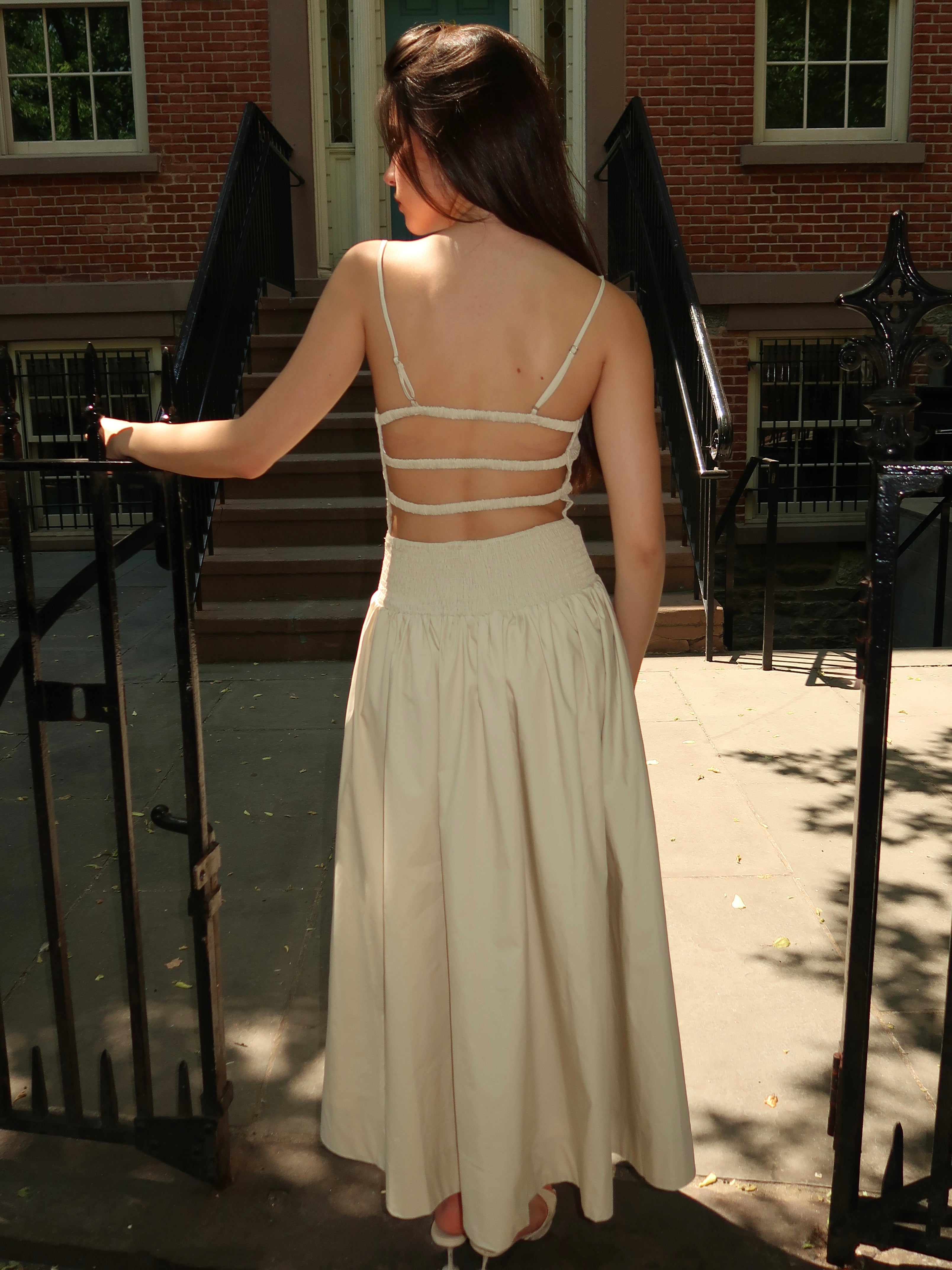 Granada Dress in Stone