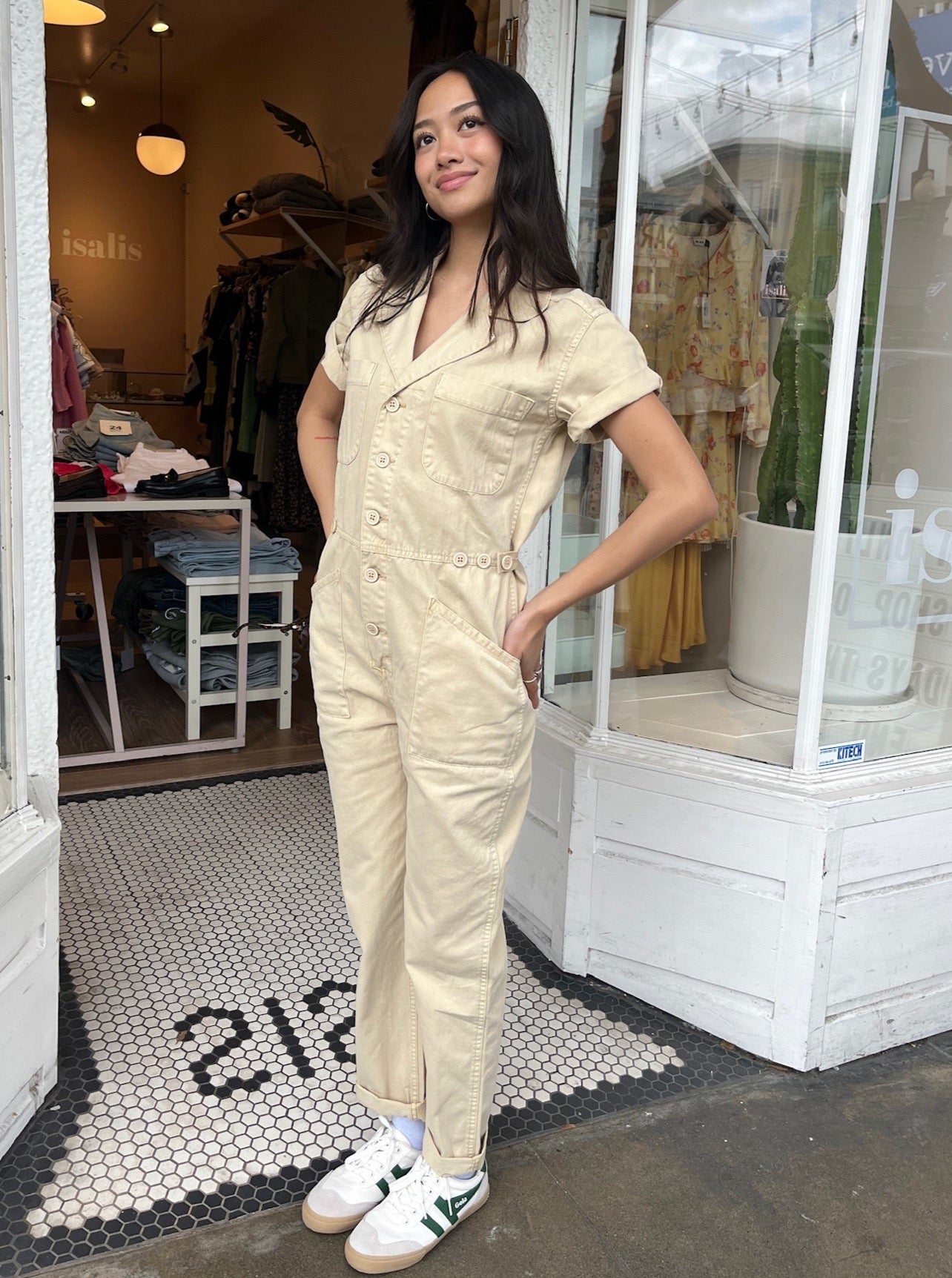 Grover Short Sleeve Field Suit in Champagne