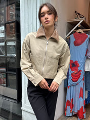Phebe Jacket in Pebble/Beige