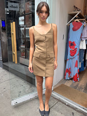 Peitho Dress in Brown