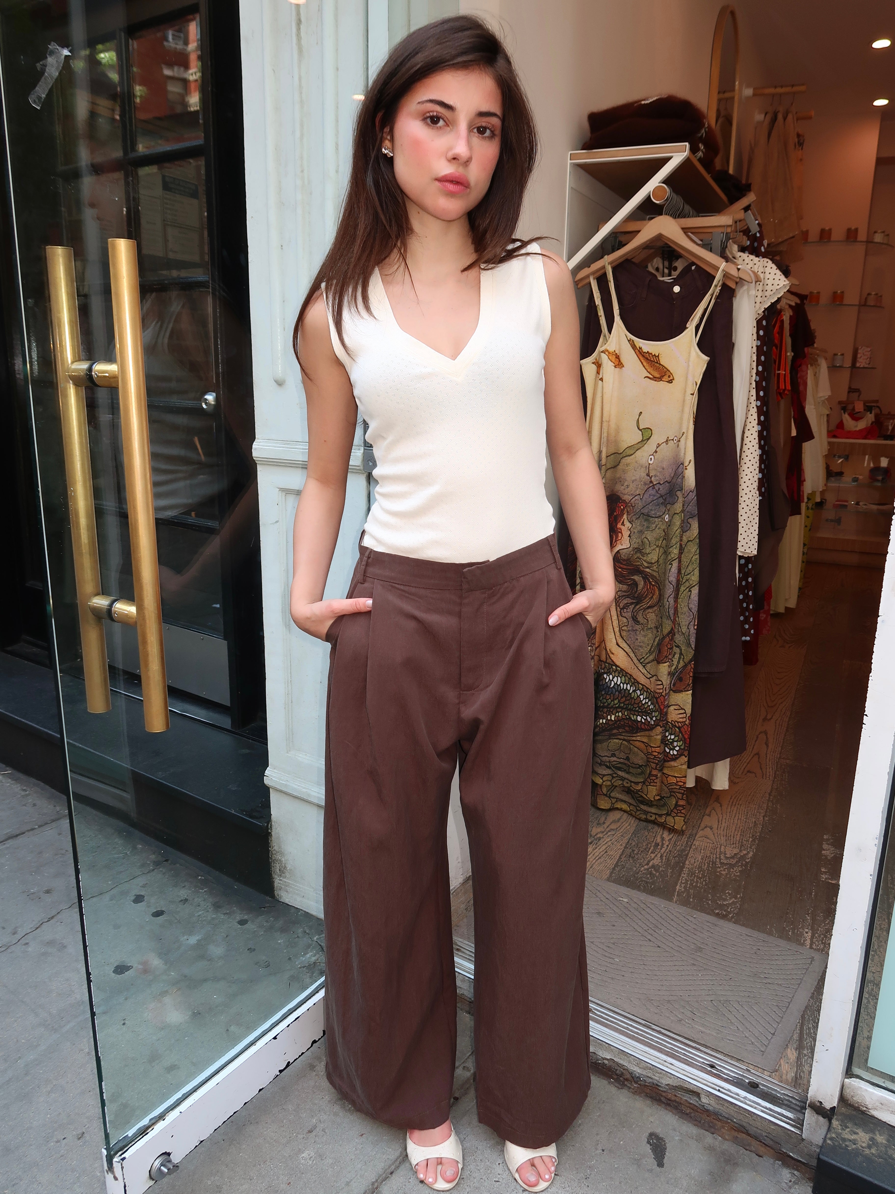 Leena Trousers in Chocolate