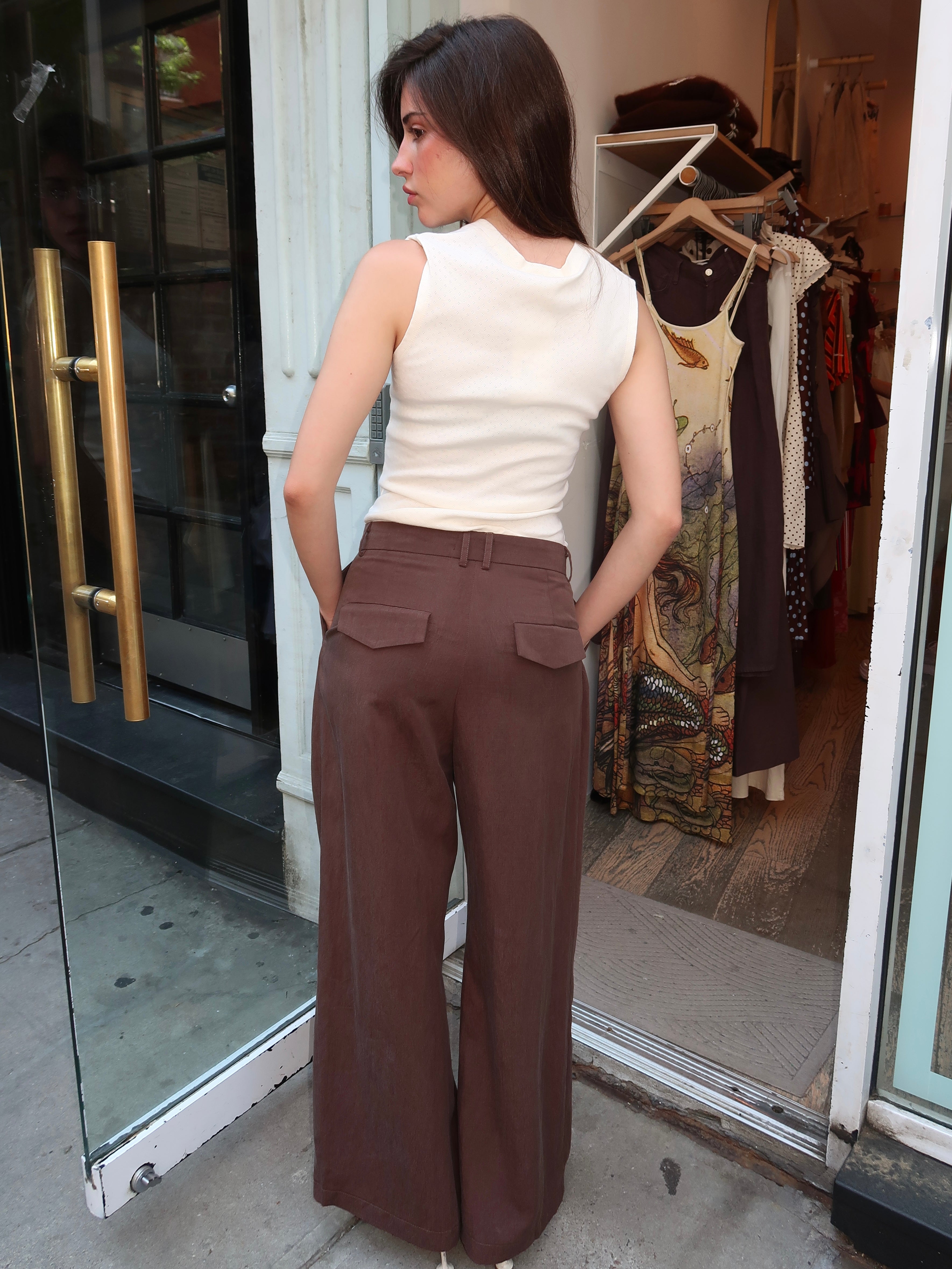 Leena Trousers in Chocolate