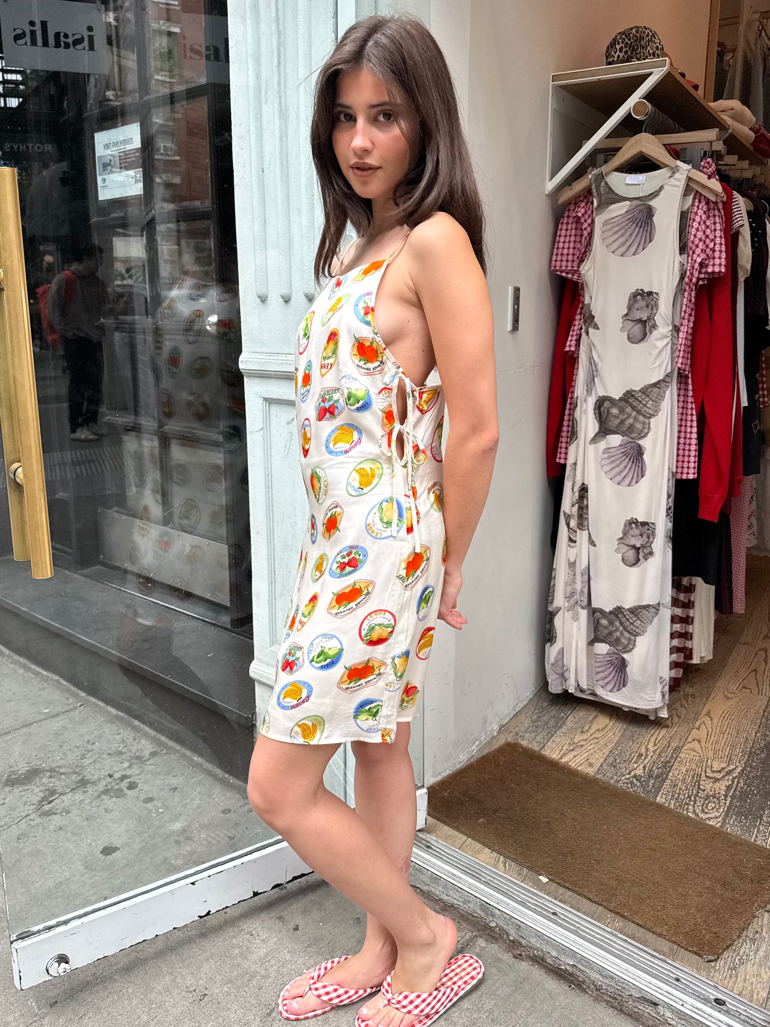 Samira Dress in Ivory Fruit Cocktail
