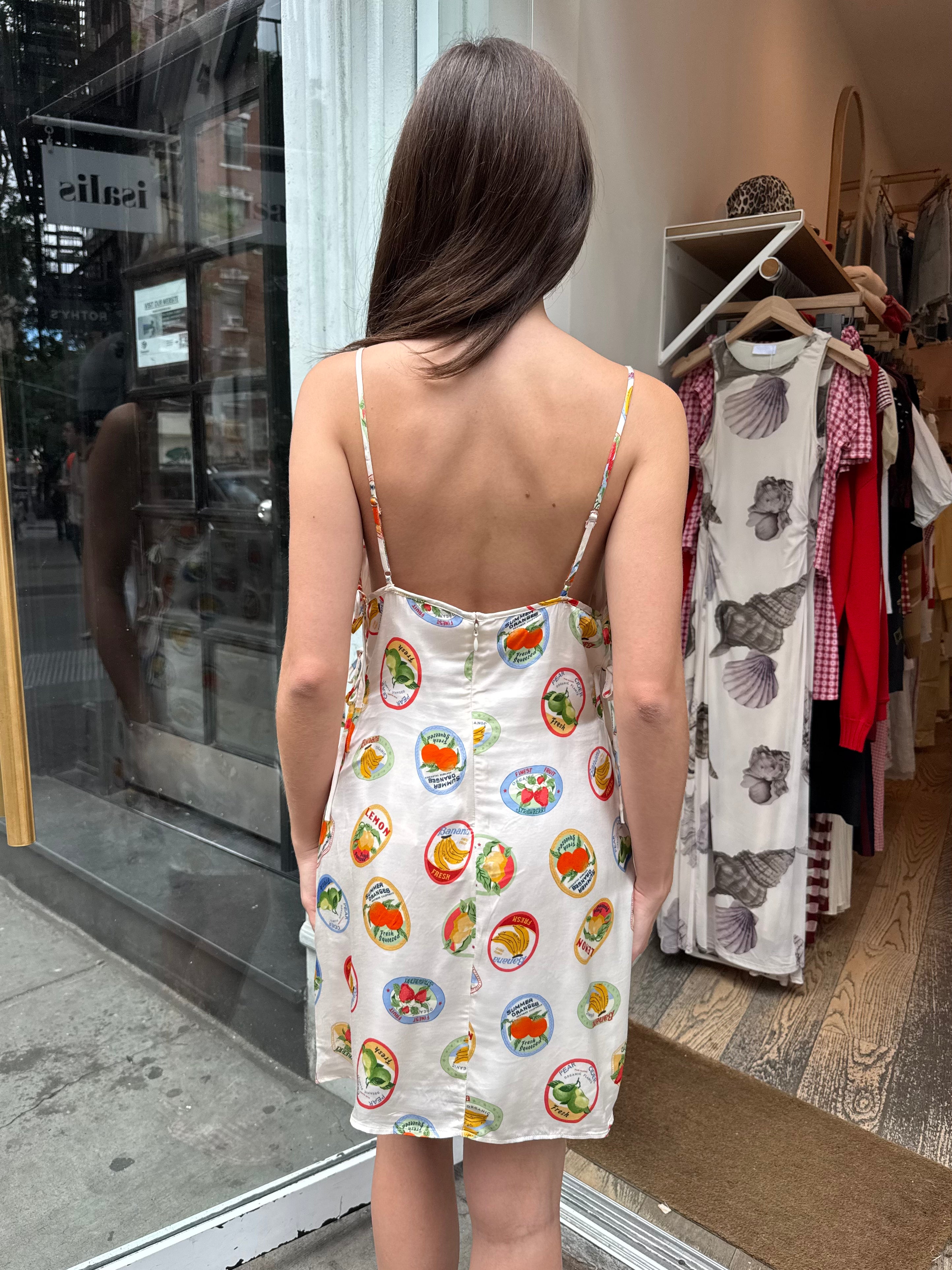 Samira Dress in Ivory Fruit Cocktail