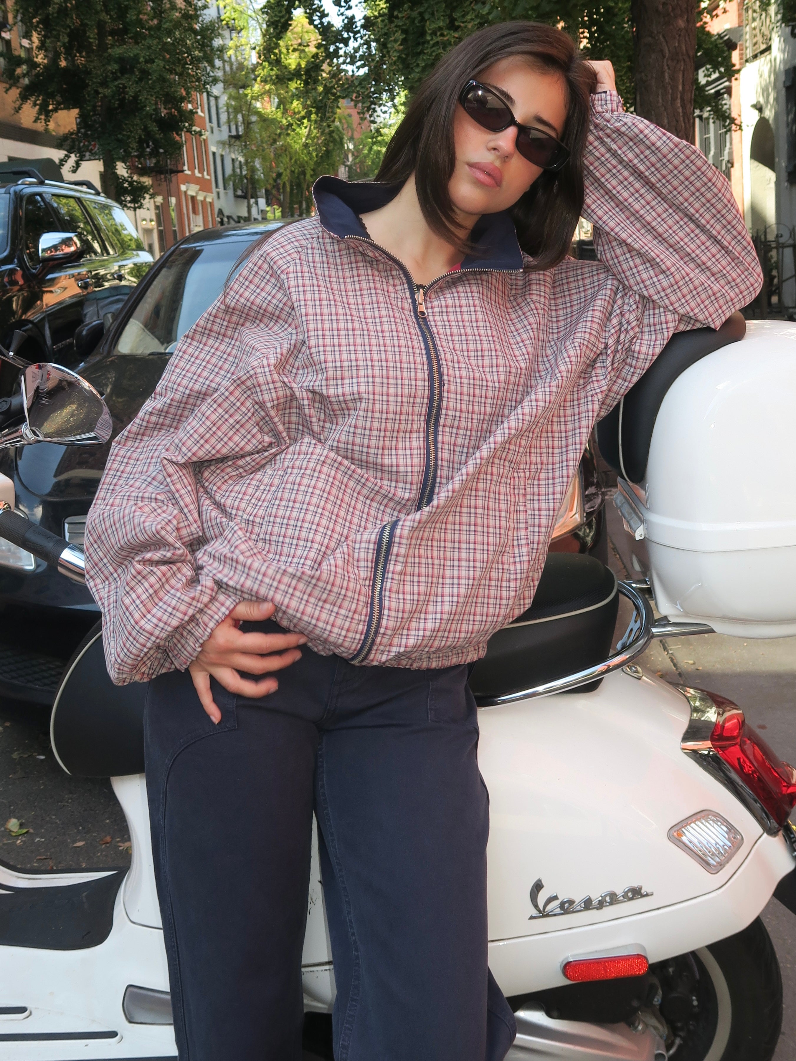 Ferguson Reversible Jacket in Navy Multi