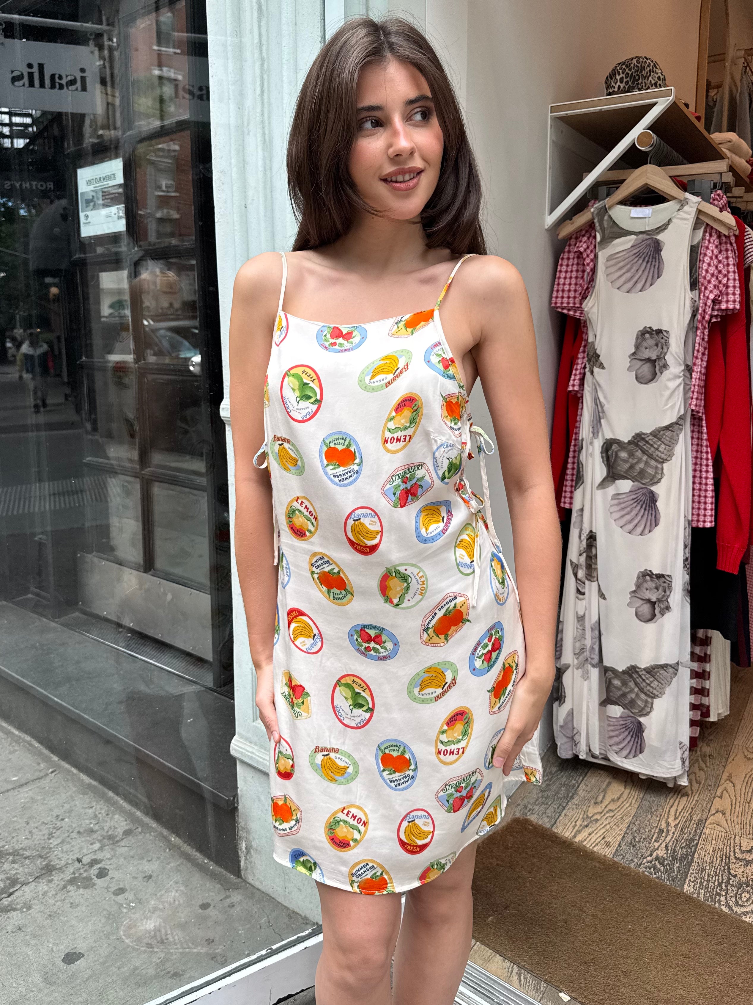Samira Dress in Ivory Fruit Cocktail
