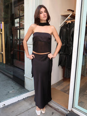 Swan Maxi Skirt in Black