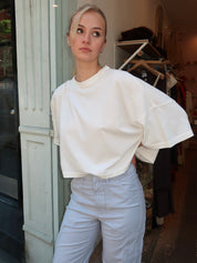 Crop Cape Tee in Pashmina