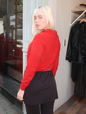 Anselma Cardigan in Red Cashmere