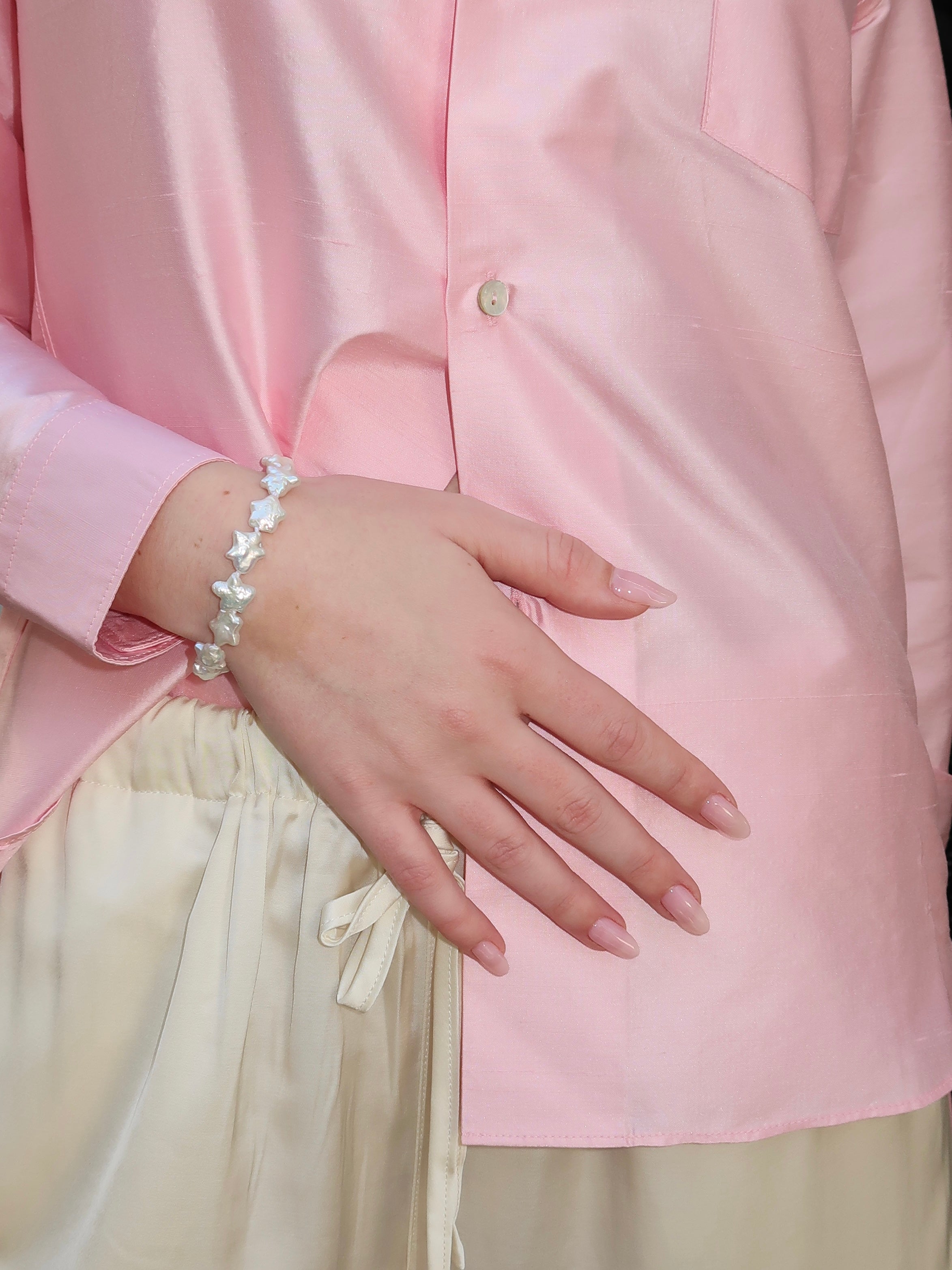 Ophelia Bracelet in Ivory & Gold