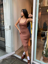 Load image into Gallery viewer, Maize Knit Bodycon Dress in Wood
