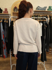 Navato V Neck Sweater in Beige