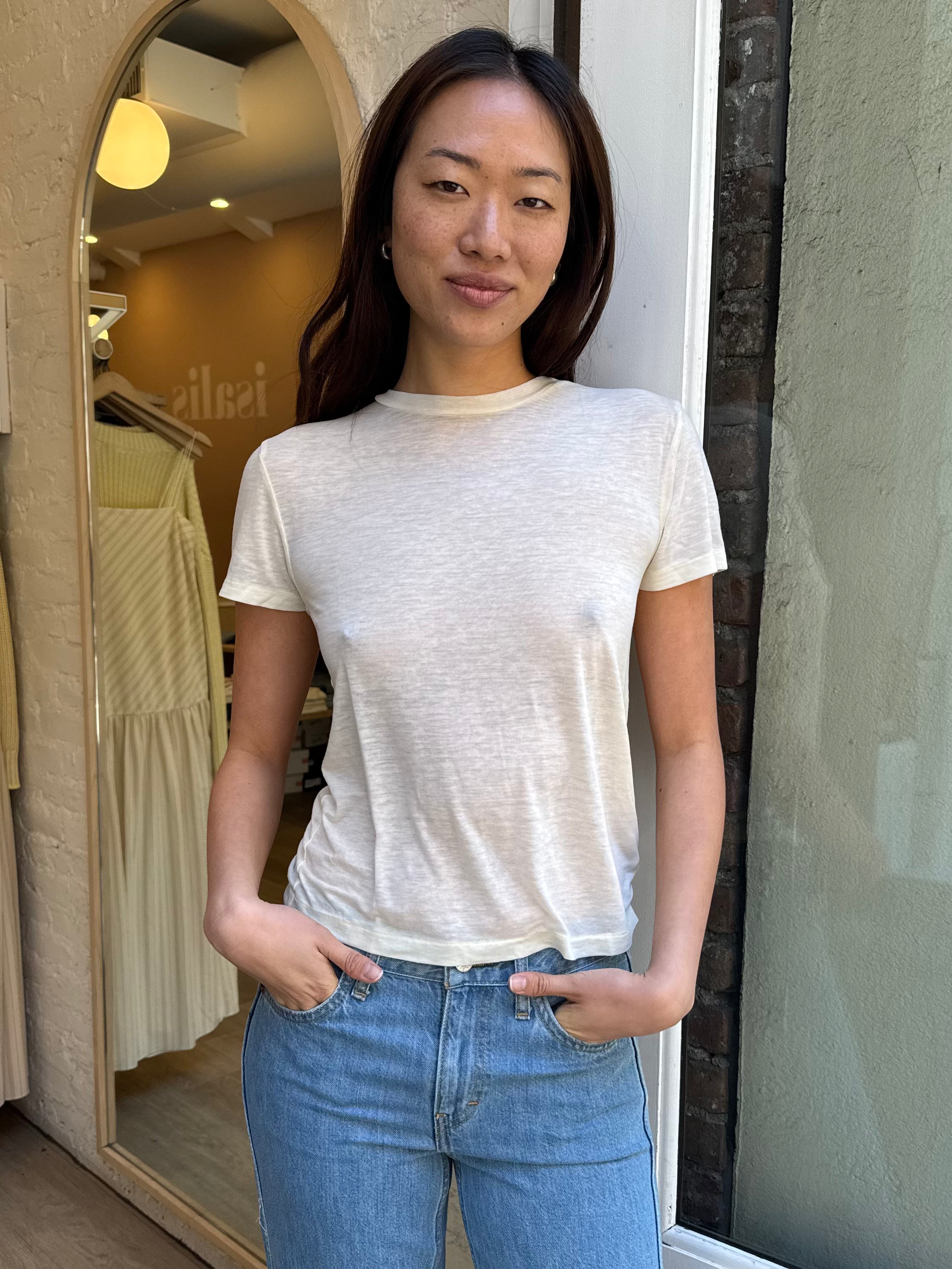 Classic Tee in Baby Yellow
