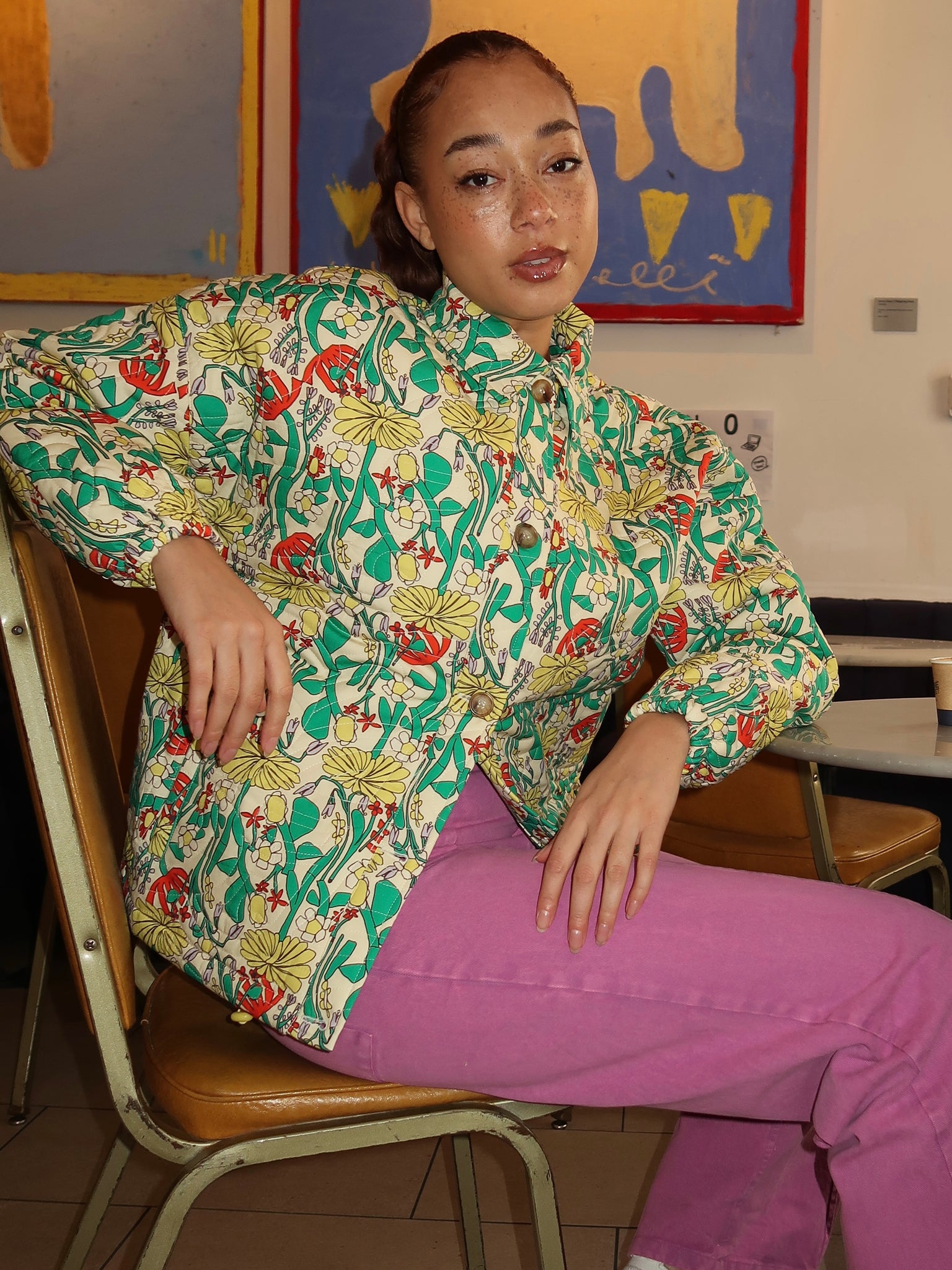 ジャケット・アウター HYSTERIC GLAMOUR Vibes Quilted Jacket Color Herbalist Pattern Quilted Jacket – Isalis