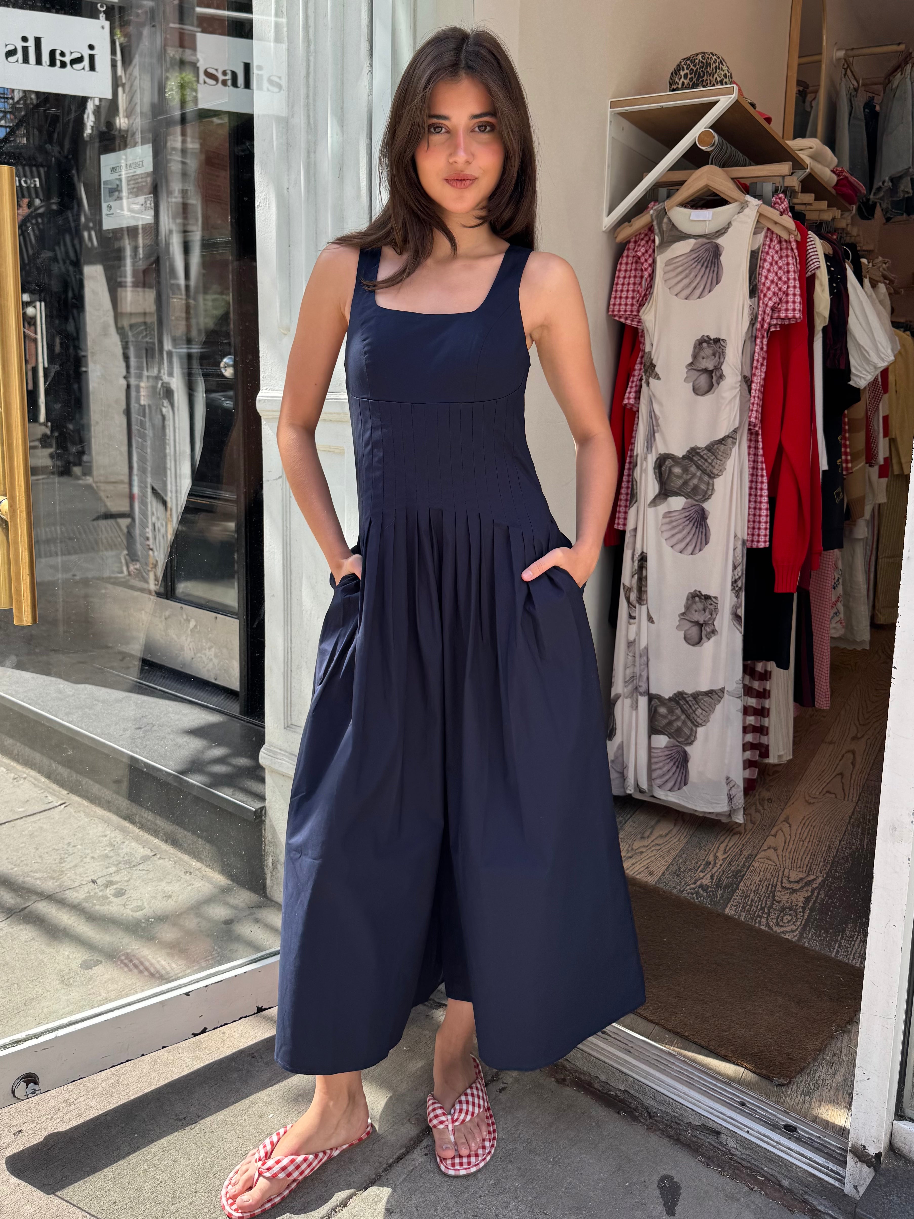 Aeryn Jumpsuit in Navy