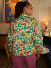 Color Herbalist Pattern Quilted Jacket