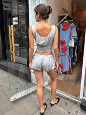 Alima Draped Mini Bloomers in H.Grey