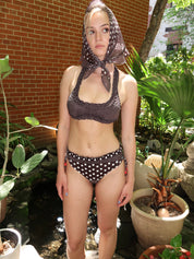 Cove Bikini Bottom in Spot Stripe Multi