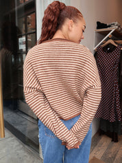 Pisces Button Down Cardigan in Mocha