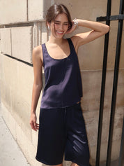 Mikayla Tank Top in Navy