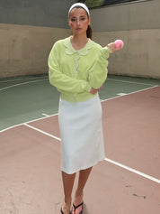 Cupcake Cardigan in Limeade