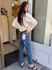 Lexi Mid Rise Bowed Straight in Artisan