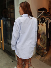 Nananda Blouse in Blue/White/Navy