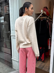 Gabby Cotton Sweater in Naturel
