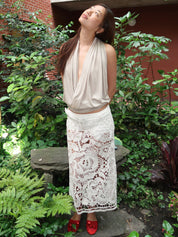 Wells Skirt in Ecru