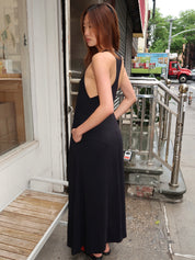 Fluid Tank Dress in Black