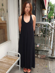 Fluid Tank Dress in Black