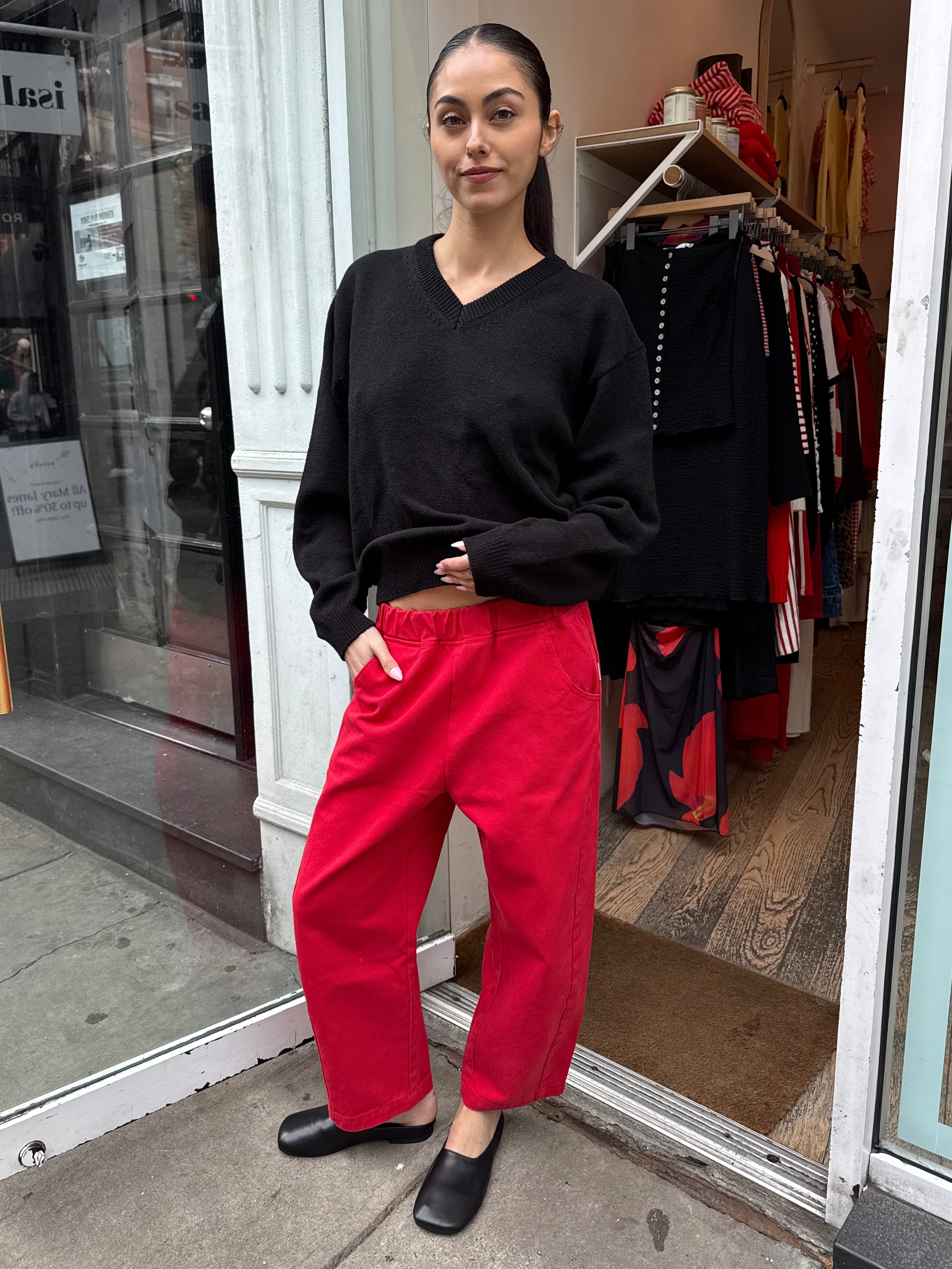 Arc Pants in Crayon Red